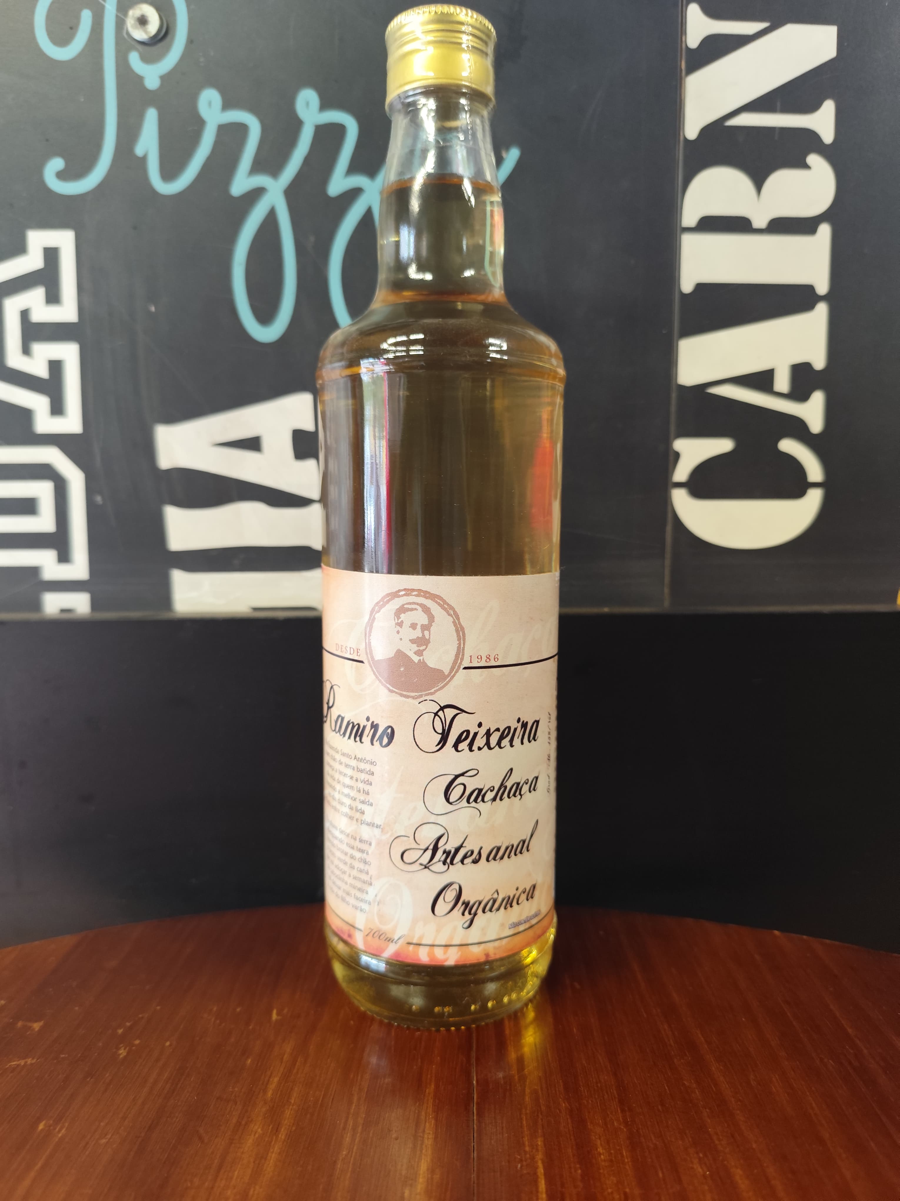 Rótulo da Cachaça Ramiro Teixeira